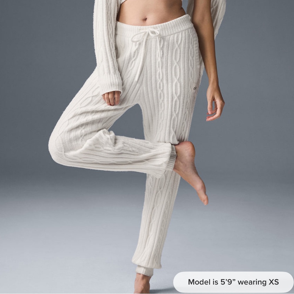 Alo Cable Knit Winter Bliss Pants